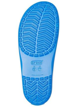 Тапочки сланцы crocs  iii slide 205733 bright cobalt/white6 фото