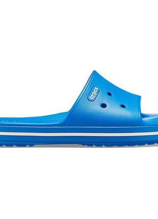 Тапочки сланцы crocs  iii slide 205733 bright cobalt/white7 фото