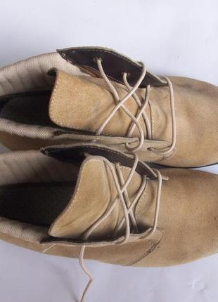 Рр 40-26 см фирменные ботинки полу сапоги  the shoe tailor замша2 фото