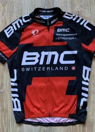 Мужская велоджерси с коротким рукавом pearl izumi bmc