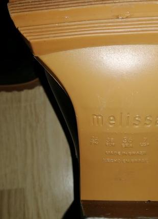Сапоги стильные ботильоны резиновые пластиковые лаковые на каблуке melissa9 фото