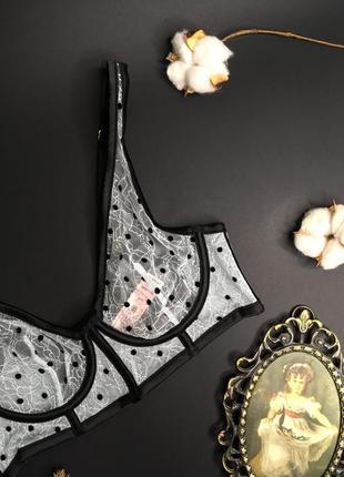 Сітчастий ніжний ліф luxe lingerie unlined plunge bra victoria's secret4 фото