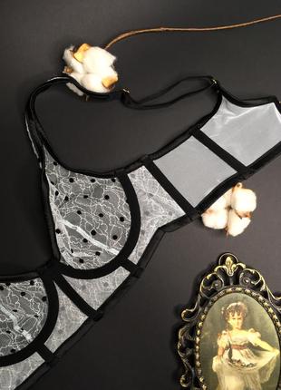 Сітчастий ніжний ліф luxe lingerie unlined plunge bra victoria's secret2 фото