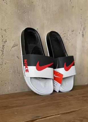 Мужские шлепанцы nike black white 41-42-43-44-45