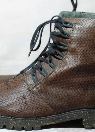 Стильні, вінтажні черевики зі шкіри рептилії nk 42 р-р1 фото