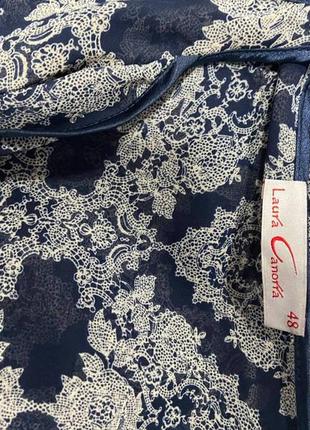 Шифонова блуза з воланами і мереживом на плечах9 фото