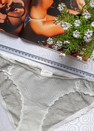 Жіночі бавовняні трусики, світло-сірі, розмір xl (48-50)7 фото