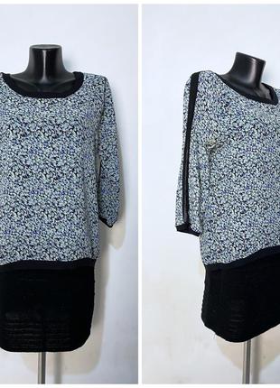 Шифонова Блузка шифон кофта кофточка в квіти