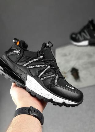 Кросівки чоловічі nike air max 270 bowfin (чорні з білим)