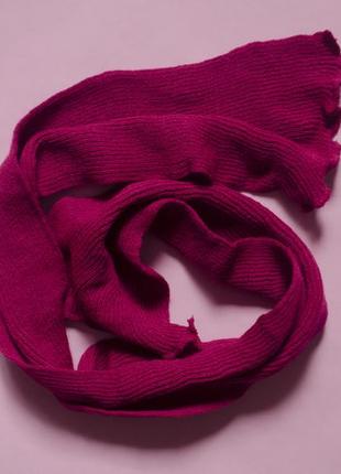 Зимовий польський набір з шарфом насичено рожевого кольору дівчинці2 фото