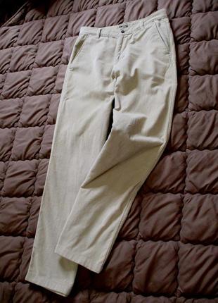 Широкие винтажные вельветовые штаны.беж(светлый)2 фото