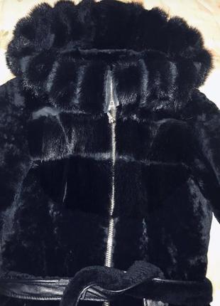 Натуральная шуба-мутон,норка. 2