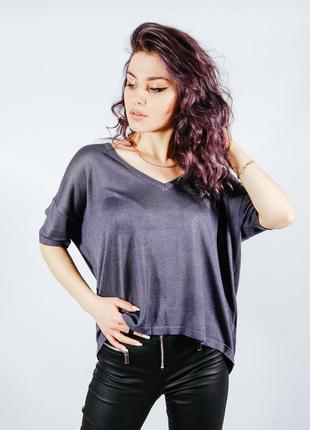 Женская серая футболка, жіноча сіра футболка2 фото