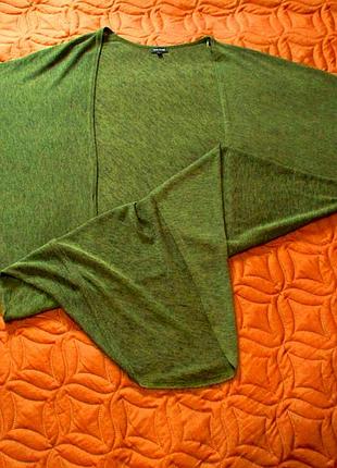 Кардиган кокон.хаки,меланж 2