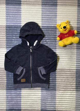 Худи толстовка кофта на молнии george 2-3 года 92-98 см