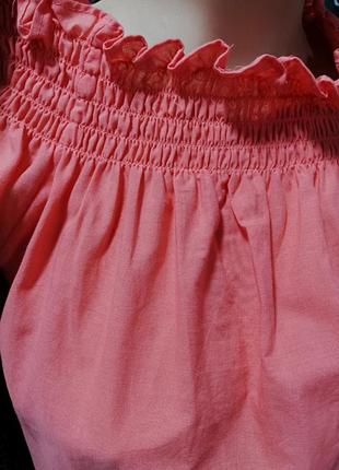 Шикарное платье с вышивкой. насыщенно коралловый цвет.3 фото