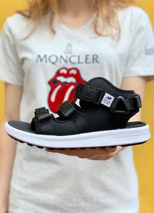 New balance black сандалии босоножки сандалі босоніжки жіночі