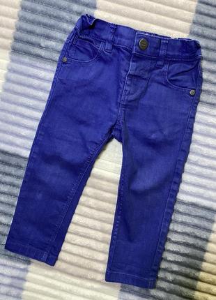 Синие джинсы модные next 9-12 мес2 фото