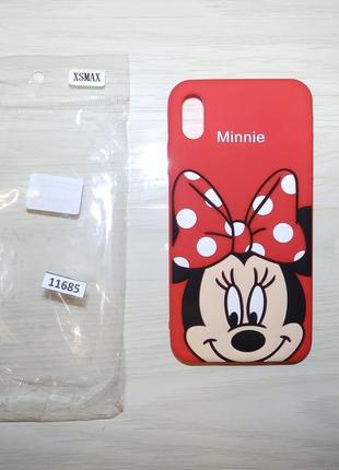 Чехол накладка для iphone xs max disney minnie mouse red