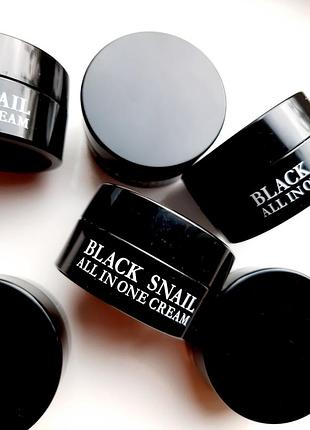 Крем для лица с муцином черной улитки eyenlip black snail all in one cream