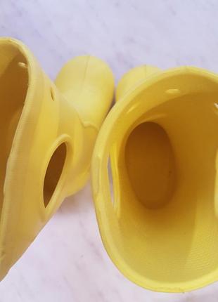 Сапоги резиновые эва пена желтые6 фото