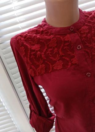 Блузка с кружевом натуральная ткань esmara2 фото
