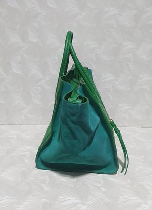Кожаная сумка vera pelle в стиле селин4 фото
