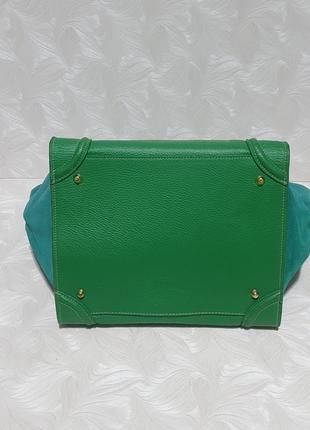 Кожаная сумка vera pelle в стиле селин5 фото
