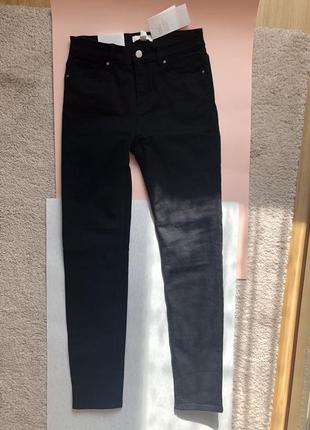 Штани джинси h&m hm 34 розмір нові чорні скіні2 фото
