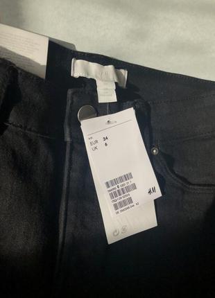 Штани джинси h&m hm 34 розмір нові чорні скіні6 фото