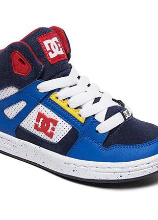 Дитячі високі шкіряні кросівки, хайтопы dc shoes, 100% оригінал1 фото