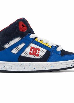 Дитячі високі шкіряні кросівки, хайтопы dc shoes, 100% оригінал2 фото