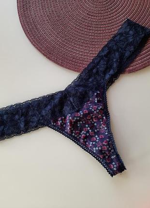 Кружевные трусики стринги primark l