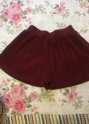 Шорти спідниця в плісировку