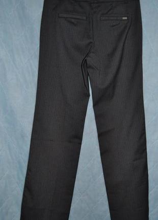 Серые классические брюки со стрелками в ёлочку tom tailor (34),брюки классика4 фото