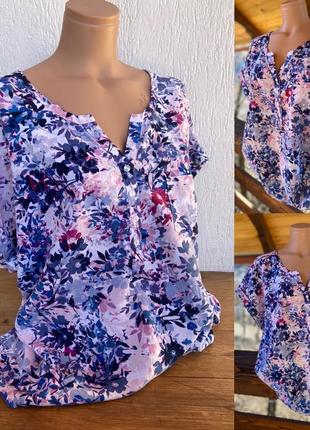 Фирменная стильная качественная натуральная блуза из льна