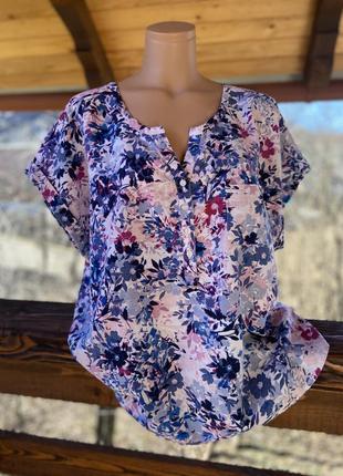 Фирменная стильная качественная натуральная блуза из льна3 фото