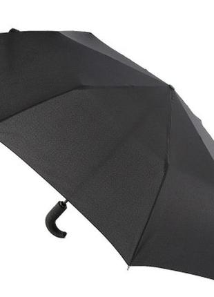 Зонт полный автомат мужской zest полукрючок легкий черный3 фото
