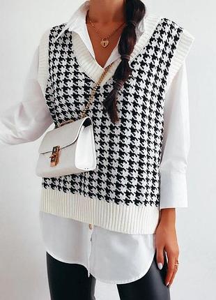 Трендовая новая кофта, жилетка, белоснежная стиль zara