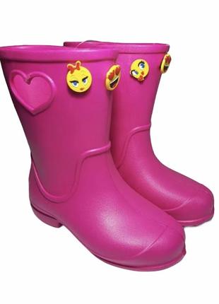 Легкі гумові чоботи для дівчаток