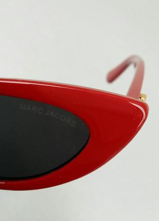 Marc jacobs стильні жіночі сонцезахисні окуляри лисички вузькі бордові9 фото