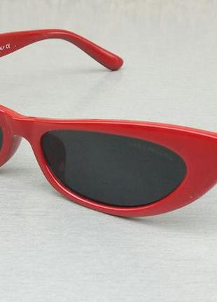 Marc jacobs стильные женские солнцезащитные очки лисички узкие бордовые1 фото