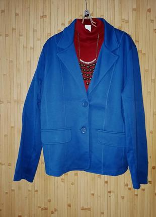 Качественный трикотажный жакет,52-56разм.,okay.