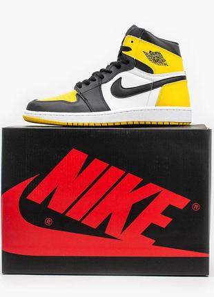 Nike air jordan 1 mid "yellow black"🆕 шикарные кроссовки найк🆕купить наложенный платёж6 фото
