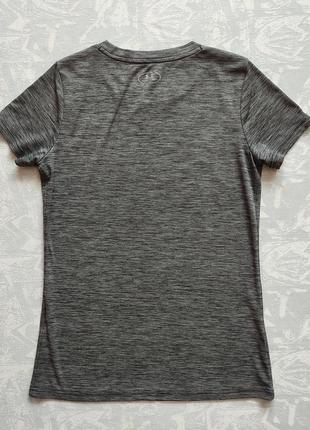 Женская футболка спортивная under armour серая жіноча футболка сіра4 фото