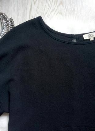 Ошатна чорна блуза кофточка з баскою рукавами-воланами батал великий розмір стрейч5 фото