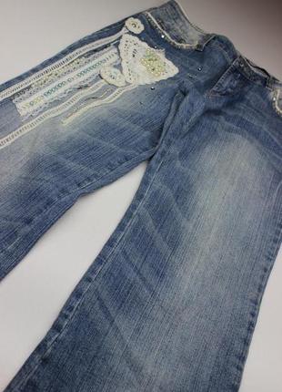 Трендові джинси кльош з вишивкою lm lulu ella&patti1 фото