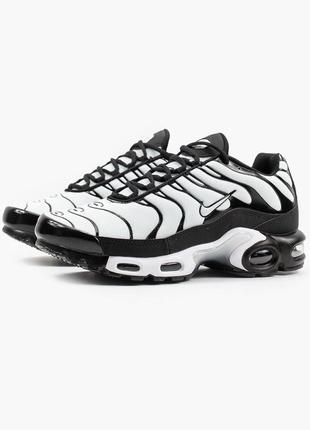 Мужские кроссовки nike air max plus tn white/black