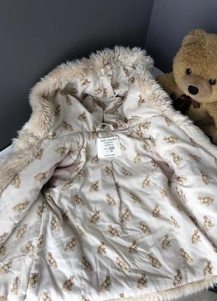 Шубка zara baby на 1 рочок {плюшева, мехова} 12-18 m5 фото