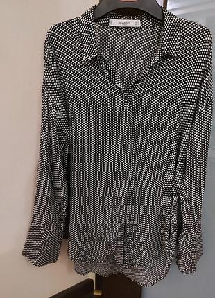 Блузка блуза рубашка в горох горошек